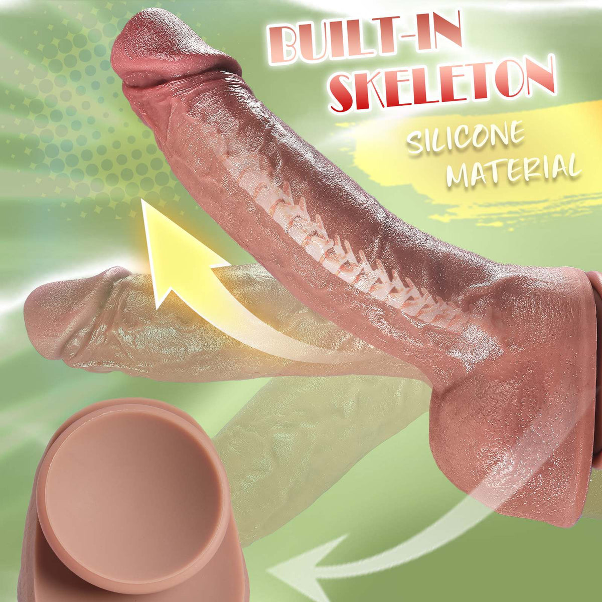 Realistic Dildo – HX Silicone Dildo in M, L & XL Sizes