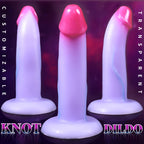 Crystal Purple Silicone Dildo – Semi-Transparent Realistic Toy