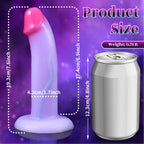 Crystal Purple Silicone Dildo – Semi-Transparent Realistic Toy
