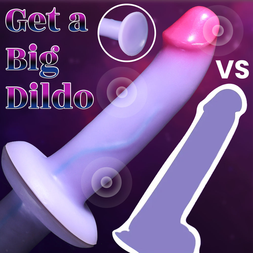 Crystal Purple Silicone Dildo – Semi-Transparent Realistic Toy