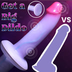 Crystal Purple Silicone Dildo – Semi-Transparent Realistic Toy