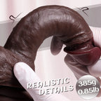 7.9-Inch Black Realistic Dildo with Suction Cup Base dildo picture