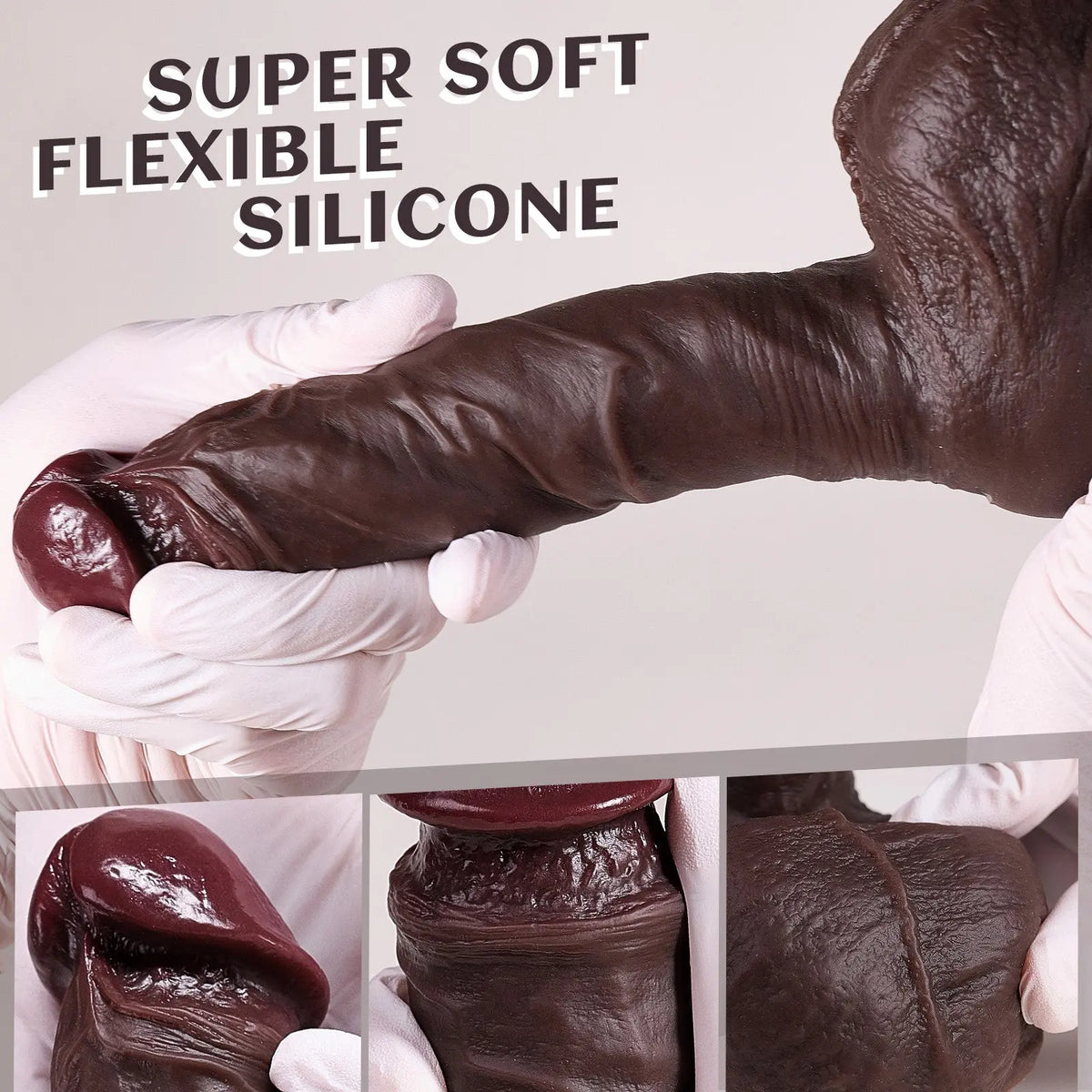 7.9-Inch Black Realistic Dildo with Suction Cup Base dildo picture