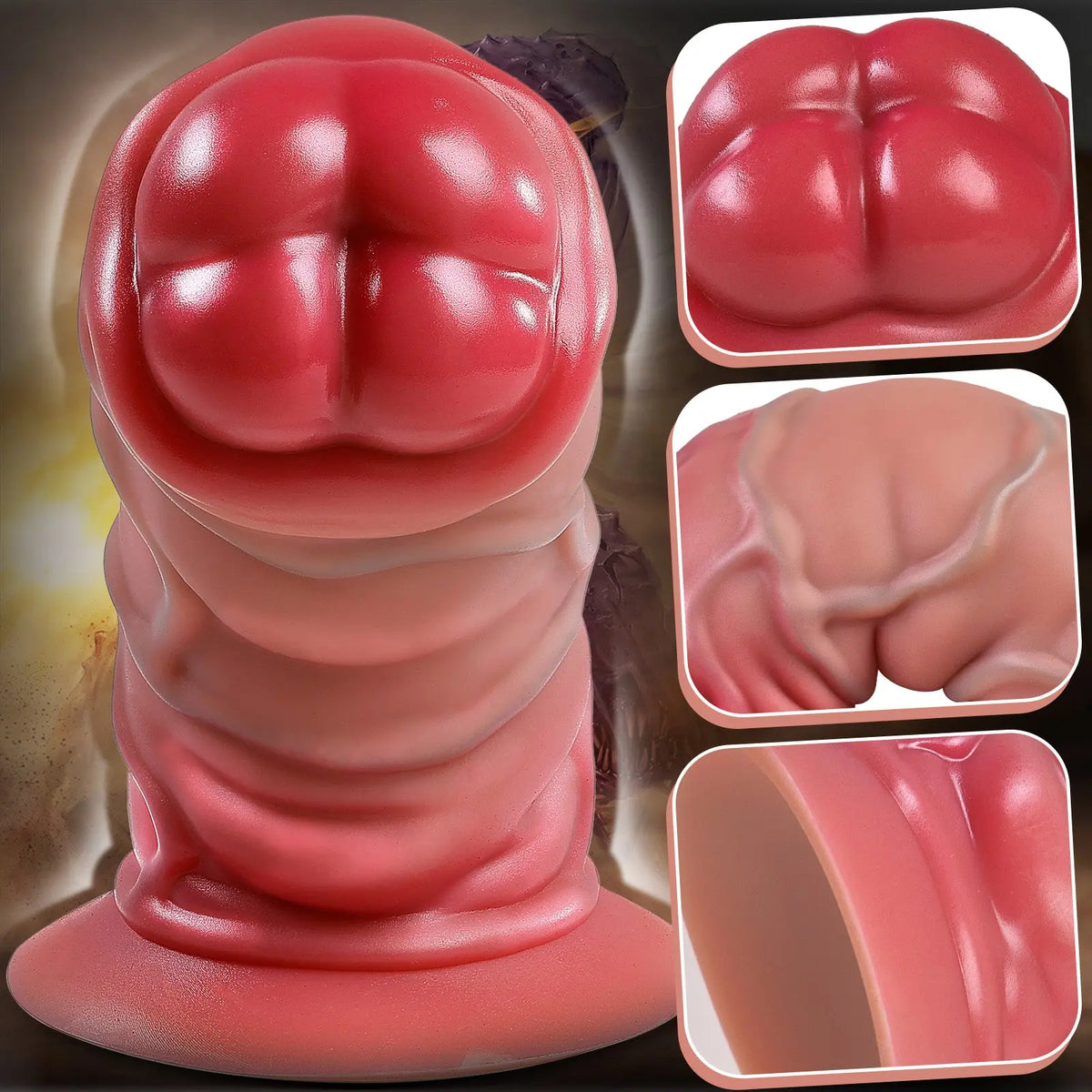 Canine Silicone Dildo – Realistic Knot Fantasy Toy dildo picture