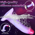 Crystal Purple Silicone Dildo – Semi-Transparent Realistic Toy dildo picture