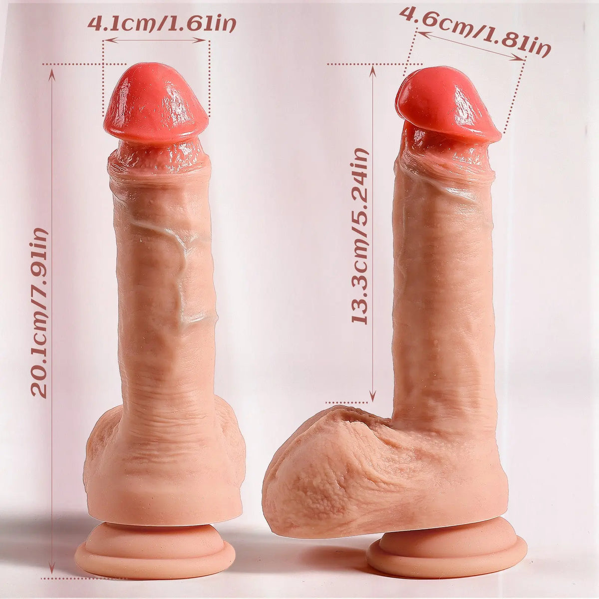 Real Human Dildo – 7.91″ Premium Liquid Silicone dildo picture
