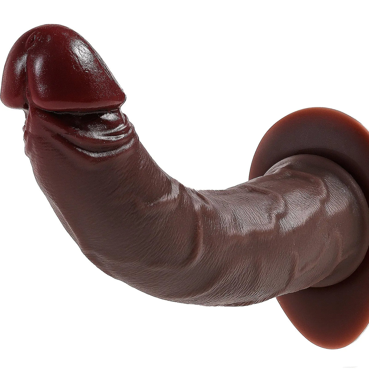 Realistic Liquid Silicone Dildo with Curved Shaft dildo picture