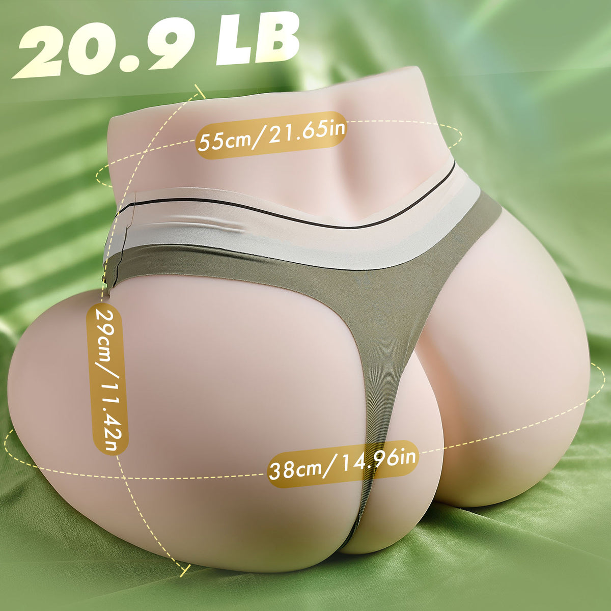 Realistic silicone buttocks size and dimensions – Xue Meiyang